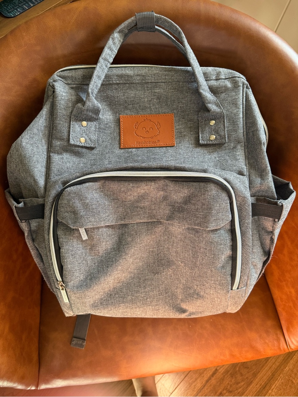 Gray KeaBabies Diaper Bag Backpack